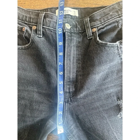 Abercrombie & Fitch Womens 90s Straight Ultra Hight Rise Denim Size 26 2R G0786 - Picture 8 of 12